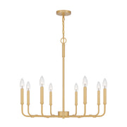 Quoizel ABR5028AB Abner Eight Light Chandelier, Aged Brass Main Image.jpg