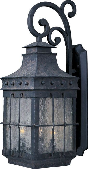 Maxim 30084CDCF Nantucket Three Light Outdoor Wall Lantern, Country Forge Main Image.jpg