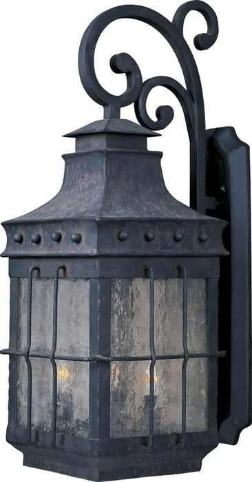 Maxim 30085CDCF Nantucket Four Light Outdoor Wall Lantern, Country Forge Main Image.jpg