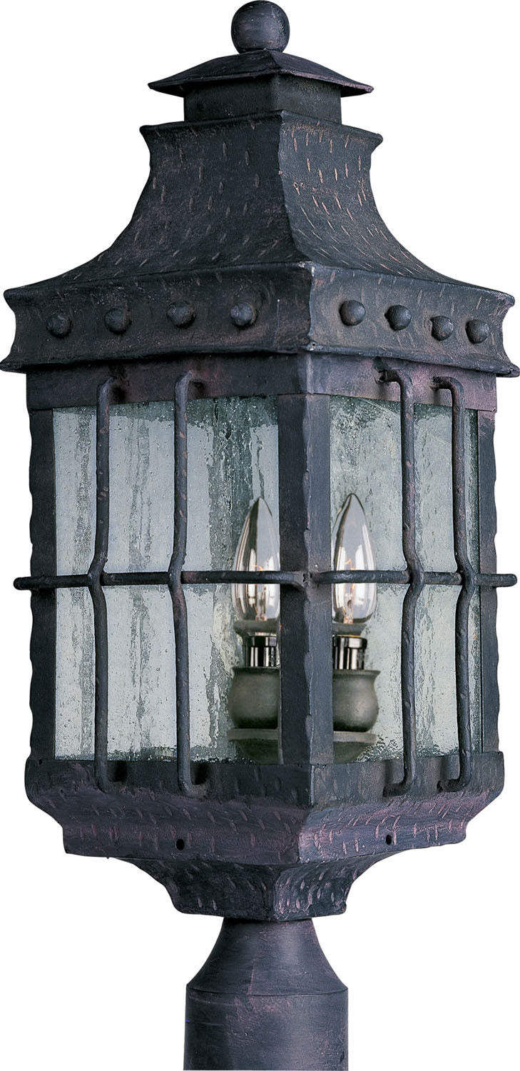 Maxim 30080CDCF Nantucket Three Light Outdoor Pole/Post Lantern, Country Forge Main Image.jpg