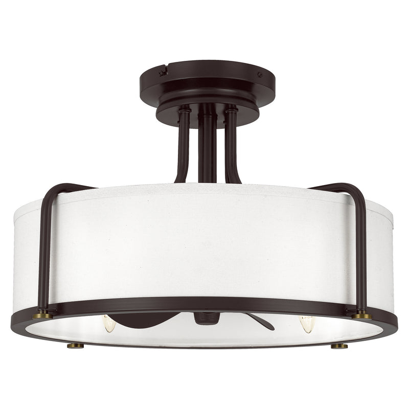 Quoizel CAV3121WT Calvary Four Light Fandelier, Western Bronze Main Image.jpg