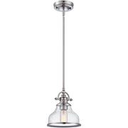 Quoizel GRTS1508BN Grant One Light Mini Pendant, Brushed Nickel Main Image.jpg