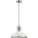 Quoizel GRTS2814BN Grant One Light Pendant, Brushed Nickel Main Image.jpg