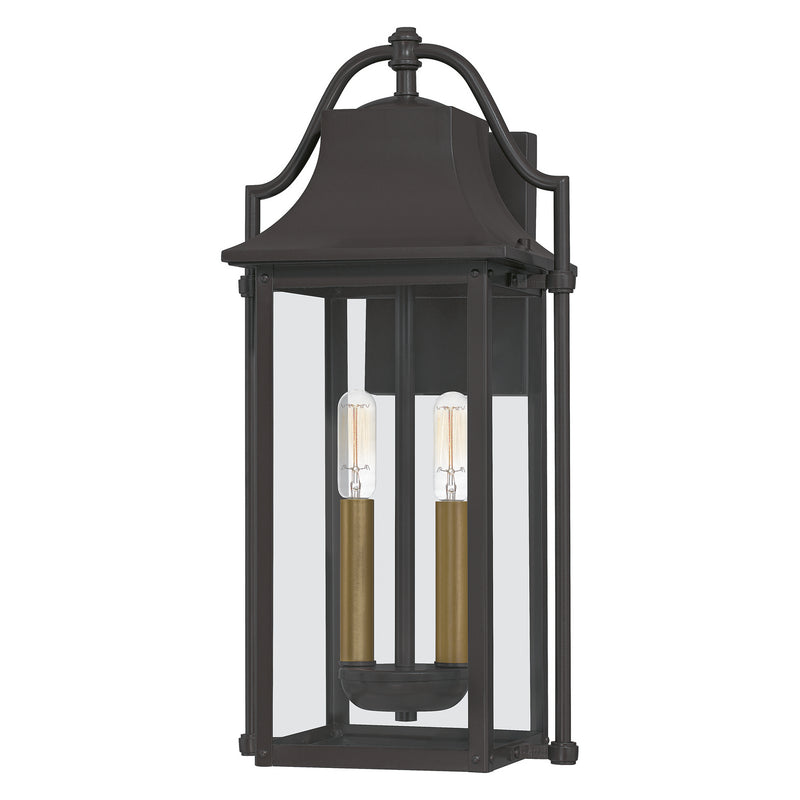 Quoizel MAN8409WT Manning Two Light Outdoor Wall Mount, Western Bronze Main Image.jpg