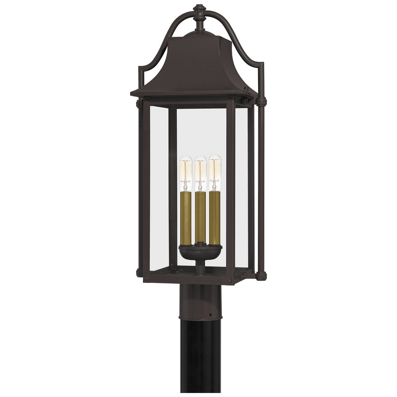 Quoizel MAN9011WT Manning Three Light Outdoor Post Mount, Western Bronze Main Image.jpg