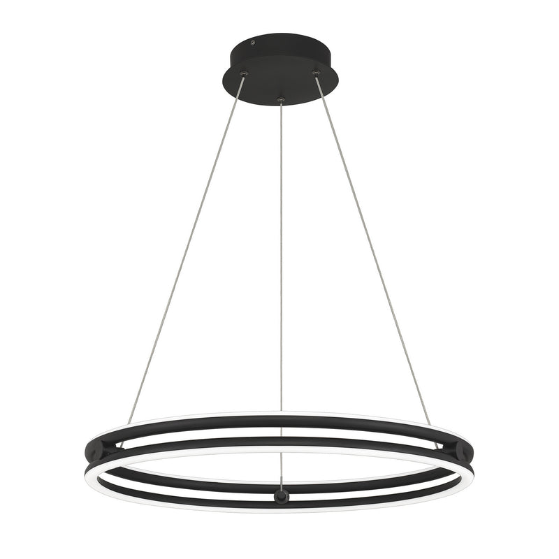 Quoizel PCGVS2824MBK Graves LED Pendant, Matte Black Main Image.jpg
