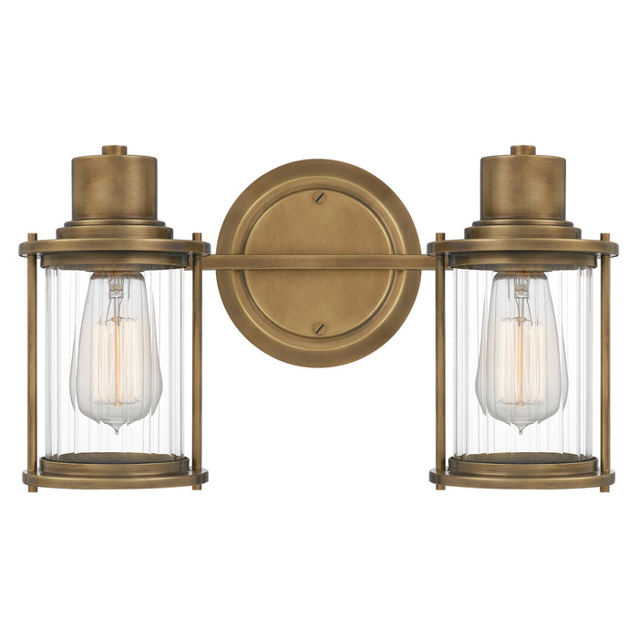 Quoizel RIG8615WS Riggs Two Light Bath, Weathered Brass Main Image.jpg