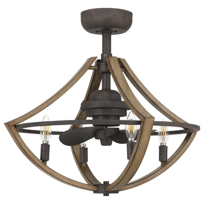 Quoizel SHR3123RK Shire Four Light Fandelier, Rustic Black Main Image.jpg