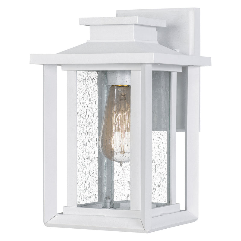 Quoizel WKF8407W Wakefield One Light Outdoor Wall Mount, White Lustre Main Image.jpg