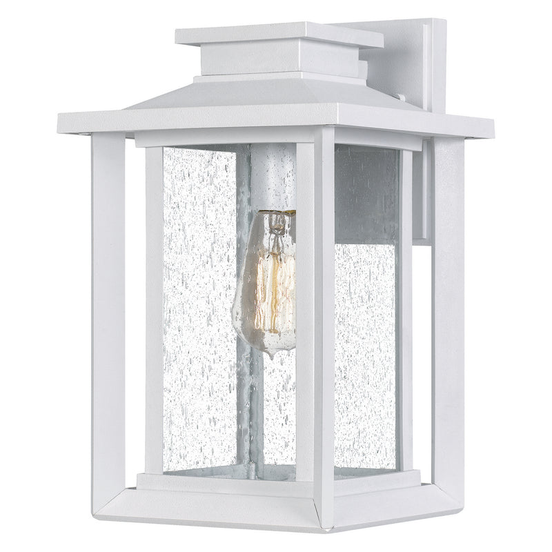 Quoizel WKF8409W Wakefield One Light Outdoor Wall Mount, White Lustre Main Image.jpg