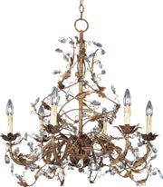 Maxim 2851EG Elegante Six Light Chandelier, Etruscan Gold Main Image.jpg