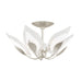 Hudson Valley 4805-SL Blossom Five Light Semi Flush Mount, Silver Leaf Main Image.jpg