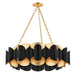 Hudson Valley 8534-GL/BK Banks 12 Light Chandelier, Gold Leaf/Black Main Image.jpg