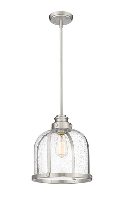 Z-Lite 337P12BN Burren One Light Pendant, Brushed Nickel Main Image.jpg