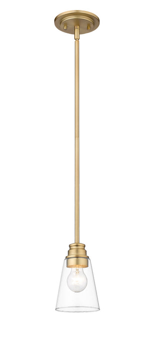 Z-Lite 428MP-OBR Annora One Light Mini Pendant, Olde Brass Main Image.jpg