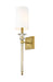 Z-Lite 804-1S-RB-WH Ava One Light Wall Sconce, Rubbed Brass Main Image.jpg