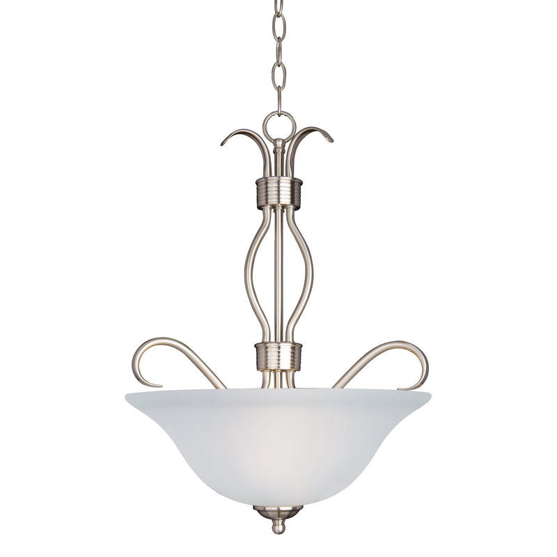 Maxim 10121FTSN Basix Three Light Pendant, Satin Nickel Main Image.jpg