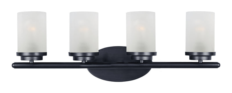 Maxim 10214FTBK Corona Four Light Bath Vanity, Black Main Image.jpg