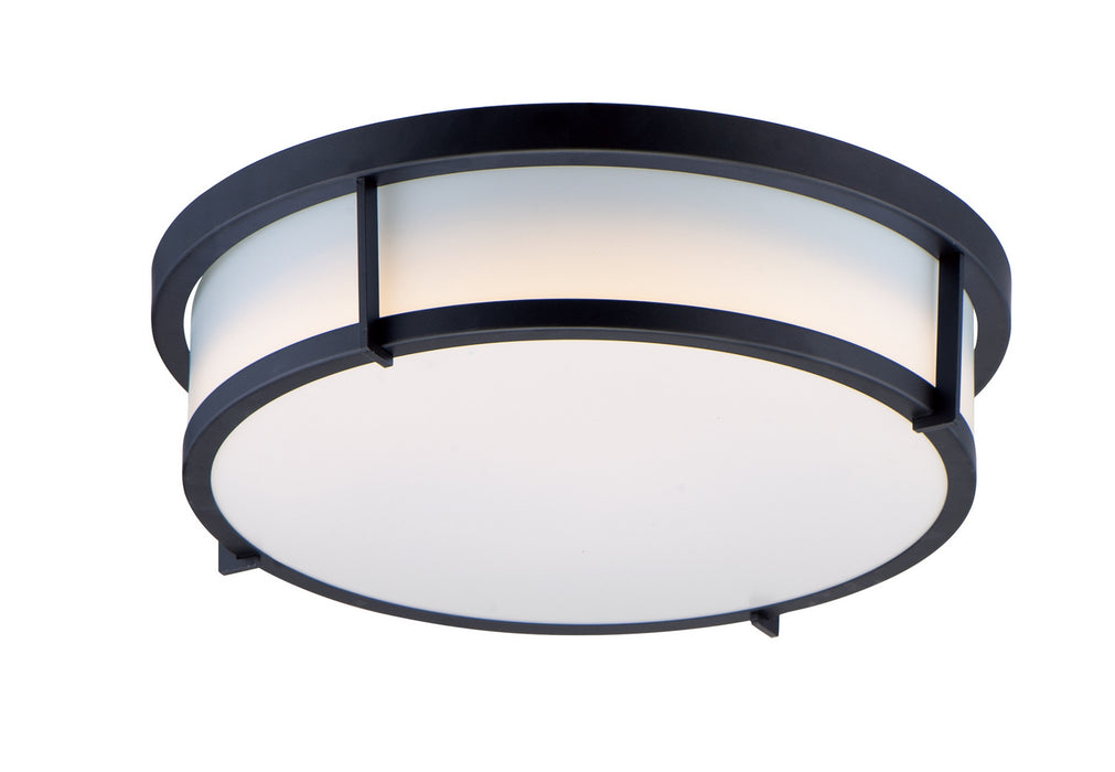 Maxim 10272WTBK Rogue E26 Two Light Flush Mount, Black Main Image.jpg