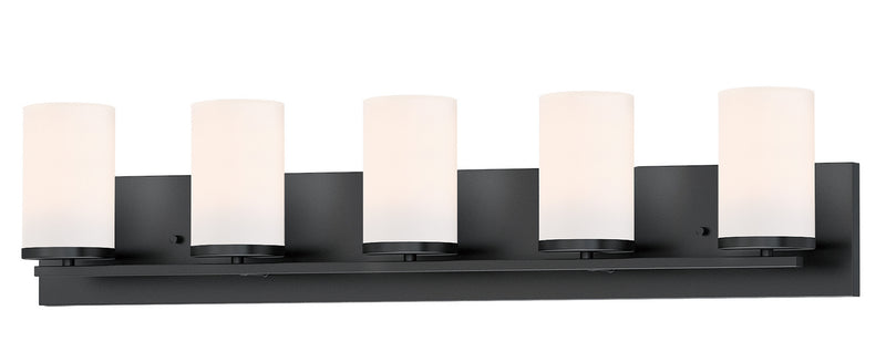 Maxim 10285SWBK Lateral Five Light Bath Vanity, Black Main Image.jpg