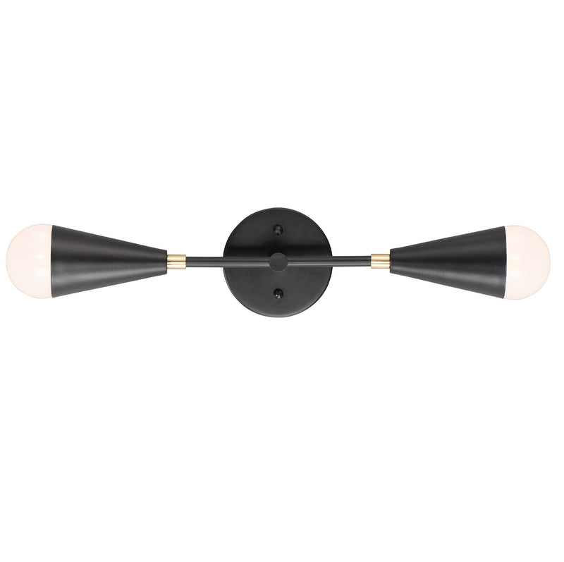 Maxim 11262BKSBR/BUL Lovell LED Wall Sconce, Black / Satin Brass Main Image.jpg