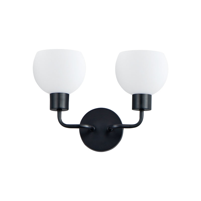 Maxim 11272SWBK Coraline Two Light Wall Sconce, Black Main Image.jpg