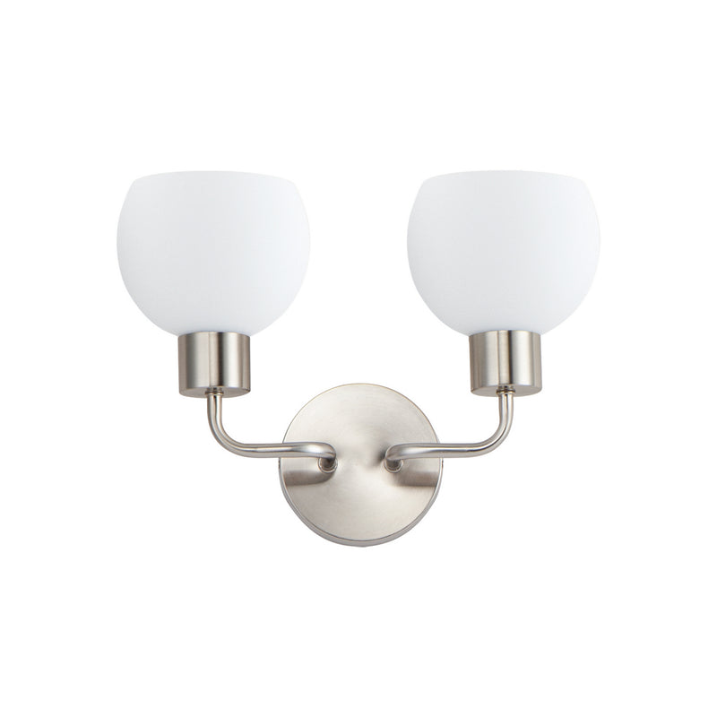 Maxim 11272SWSN Coraline Two Light Wall Sconce, Satin Nickel Main Image.jpg