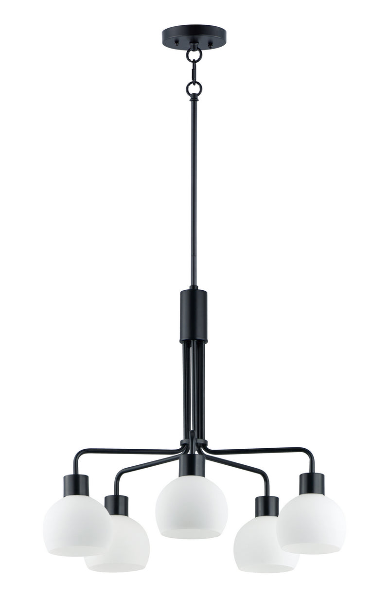 Maxim 11277SWBK Coraline Five Light Chandelier, Black Main Image.jpg