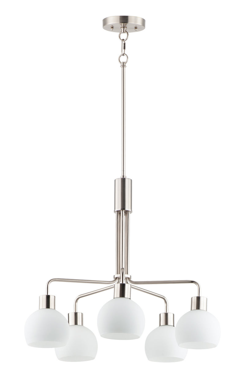 Maxim 11277SWSN Coraline Five Light Chandelier, Satin Nickel Main Image.jpg