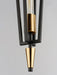 Maxim 11653BKSBR Wings One Light Pendant, Black / Satin Brass Alternate Image 2.jpg