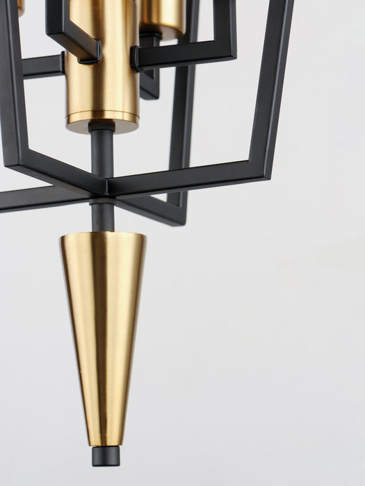 Maxim 11654BKSBR Wings Four Light Pendant, Black / Satin Brass Alternate Image 3.jpg