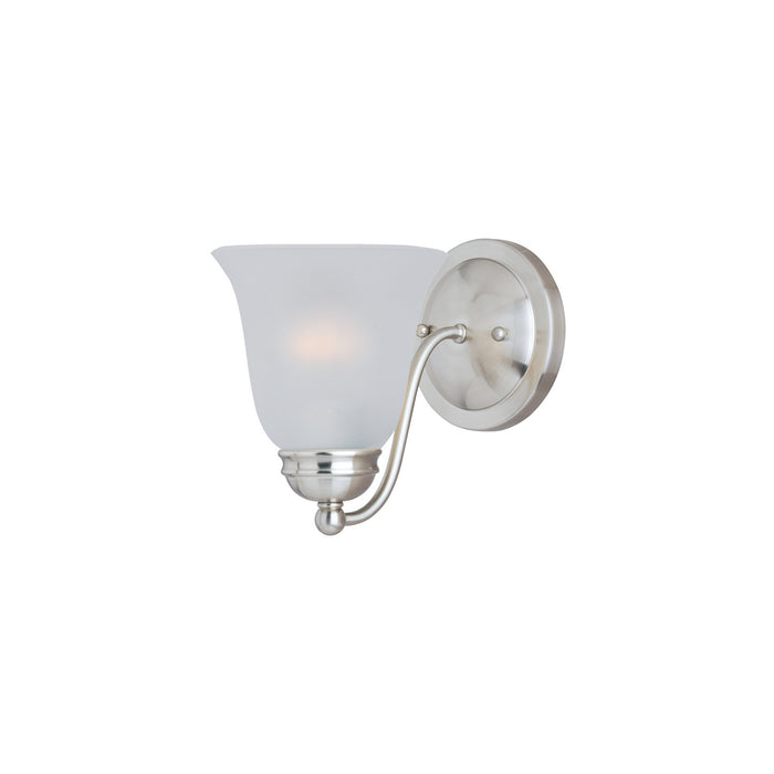 Maxim 2120FTSN Basix One Light Wall Sconce, Satin Nickel Main Image.jpg