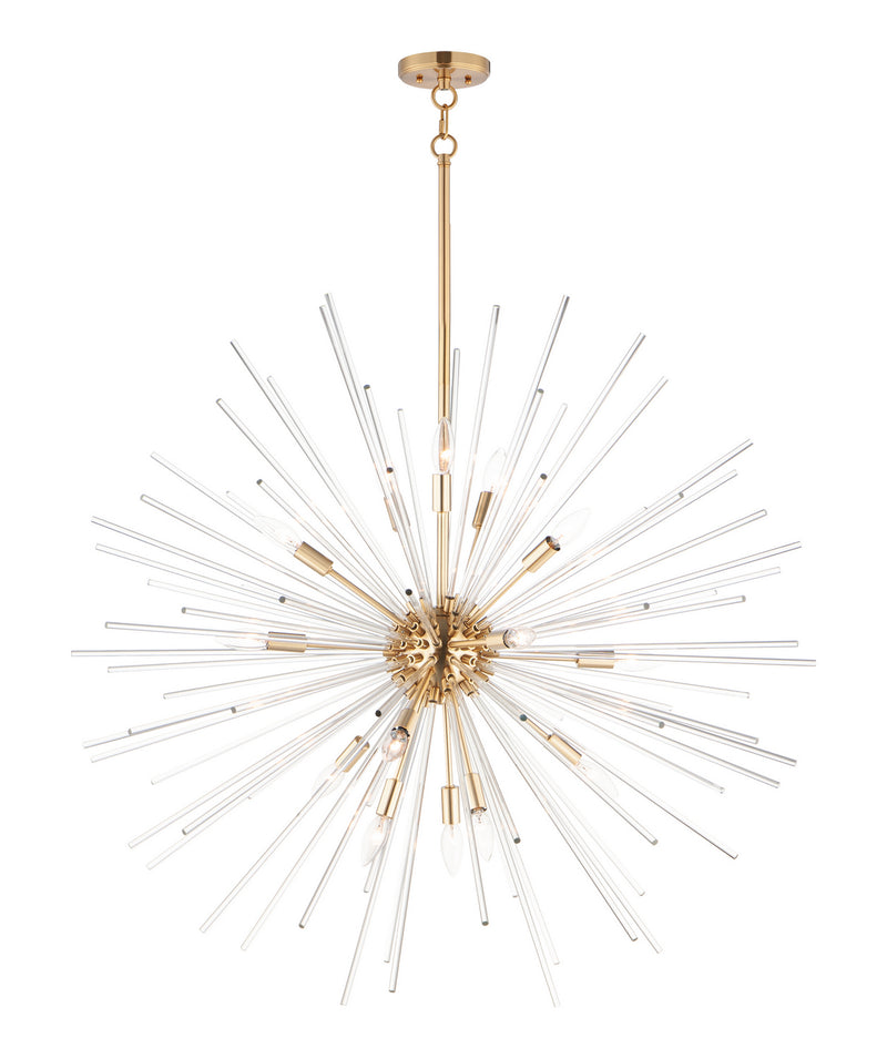 Maxim 28666CLSBR Polaris 16 Light Pendant, Satin Brass Main Image.jpg