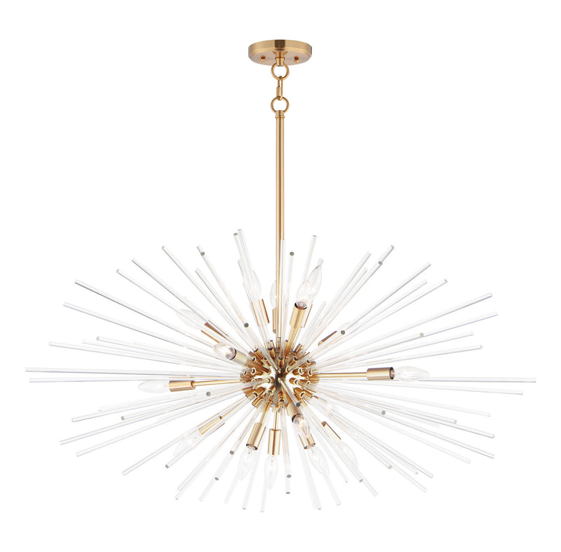 Maxim 28668CLSBR Polaris 16 Light Pendant, Satin Brass Main Image.jpg