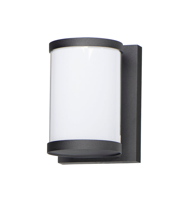 Maxim 52125WTBK Barrel LED Outdoor Wall Sconce, Black Main Image.jpg
