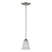 Maxim 91011FTSN Basix One Light Mini Pendant, Satin Nickel Main Image.jpg