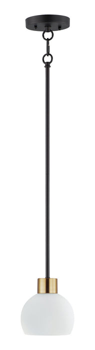 Maxim 91270SWBZSBR Coraline One Light Mini Pendant, Bronze / Satin Brass Main Image.jpg