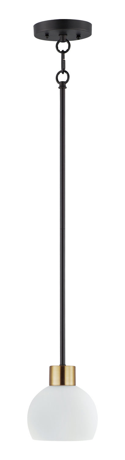 Maxim 91270SWBZSBR Coraline One Light Mini Pendant, Bronze / Satin Brass Main Image.jpg