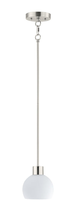 Maxim 91270SWSN Coraline One Light Mini Pendant, Satin Nickel Main Image.jpg