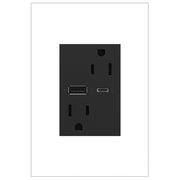 adorne® ARTRUSB156ACG4 15A Tamper-Resistant Ultra-Fast USB Type-A/C Outlet, Graphite Main Image.jpg
