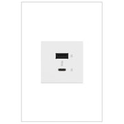 adorne® ARUSB2AC6W4 Ultra-Fast USB Type-A/C Outlet Module, White Main Image.jpg