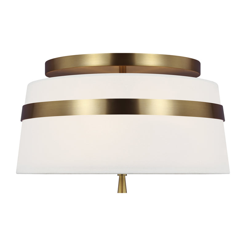 Visual Comfort Studio AF1143BBS Cordtlandt Three Light Semi-Flush Mount, Burnished Brass Main Image.jpg