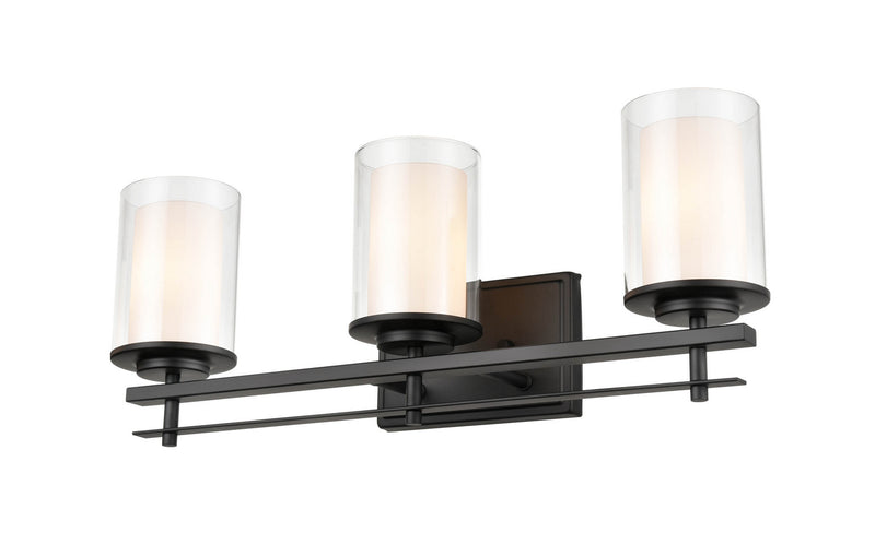 Millennium 5503-MB Huderson Three Light Wall Sconce, Matte Black Main Image.jpg