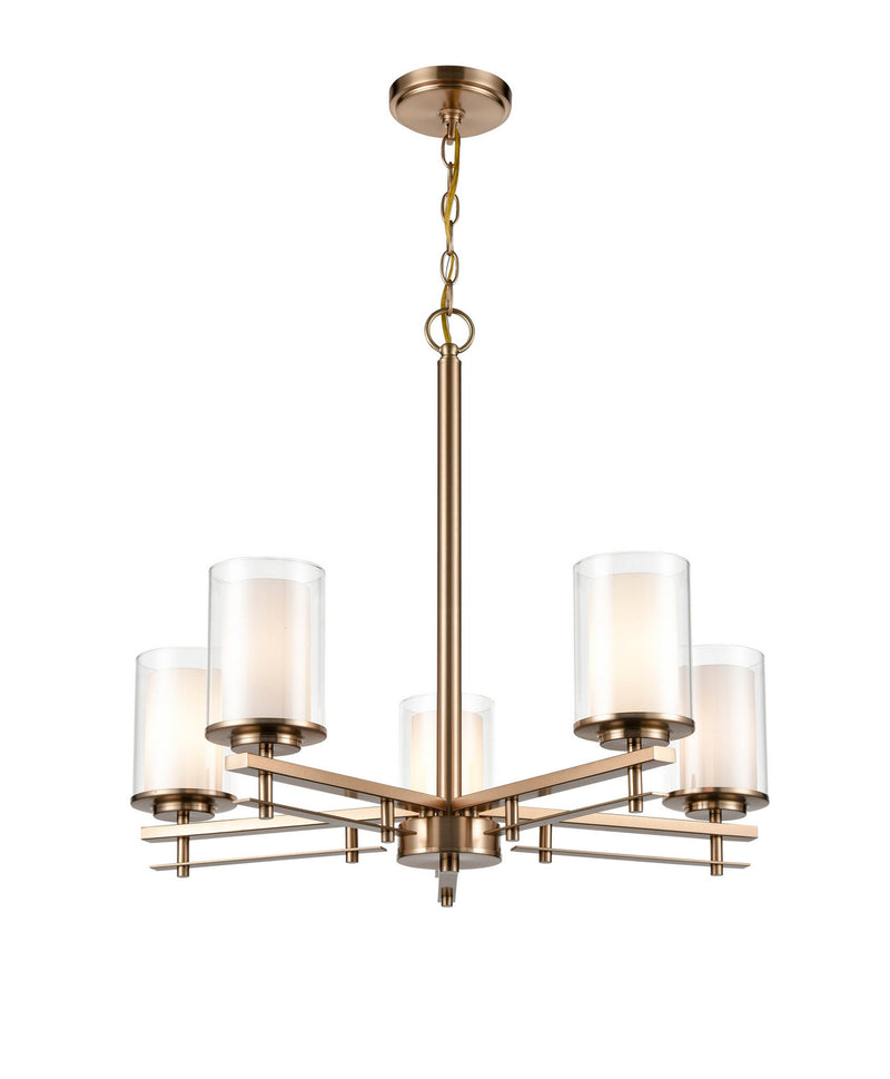 Millennium 5515-MG Huderson Five Light Chandelier, Modern Gold Main Image.jpg