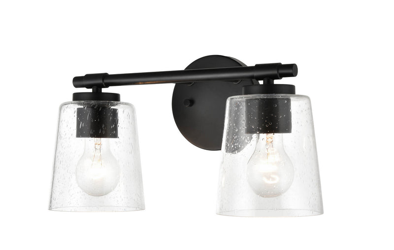Millennium 8112-MB Two Light Vanity, Matte Black Main Image.jpg