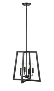 Millennium 8144-MB Four Light Pendant, Matte Black Main Image.jpg