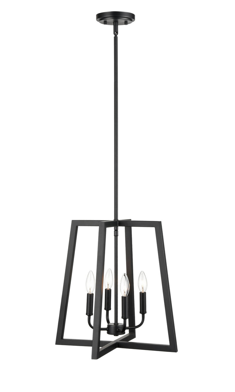 Millennium 8144-MB Four Light Pendant, Matte Black Main Image.jpg