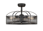 Millennium 8223-MB Three Light Fandelier, Matte Black Main Image.jpg