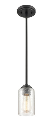 Millennium 9601-MB Moven One Light Mini Pendant, Matte Black Main Image.jpg