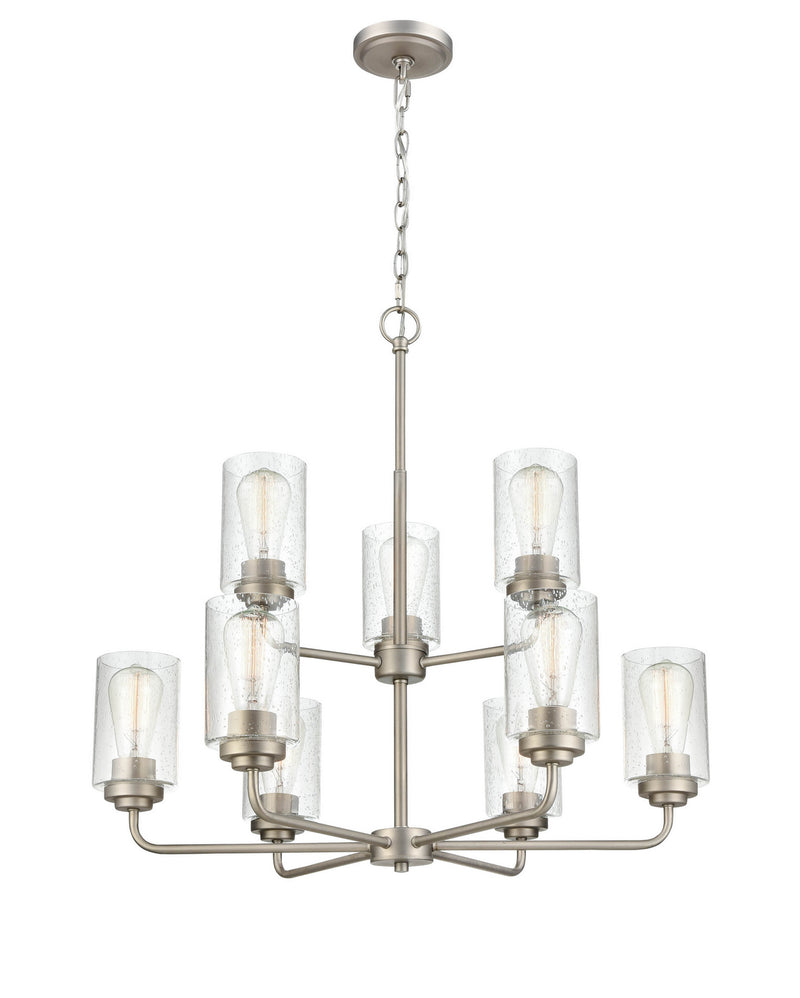 Millennium 9609-SN Moven Nine Light Chandelier, Satin Nickel Main Image.jpg